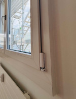 Detail Rahmenkantenabdeckprofil nach bauseitigen Gipserarbeiten
